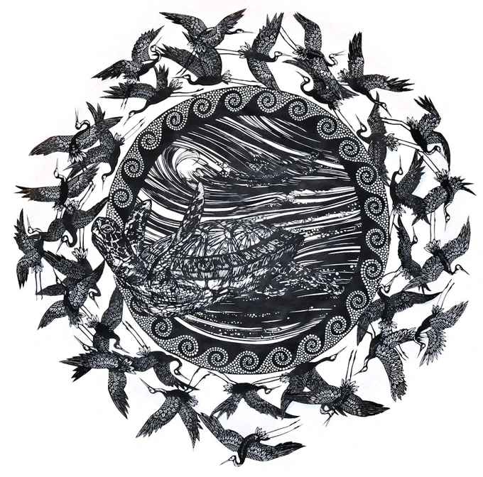 papercutting: Kindred Spritis