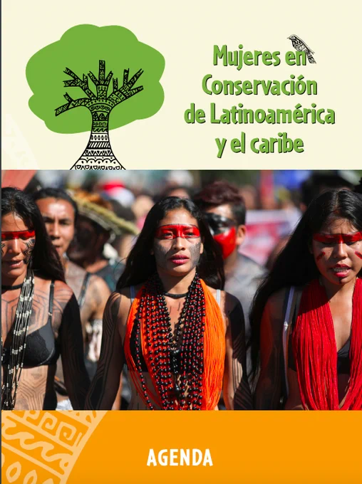 Portada de la agenda de Mujeres en Conservación
