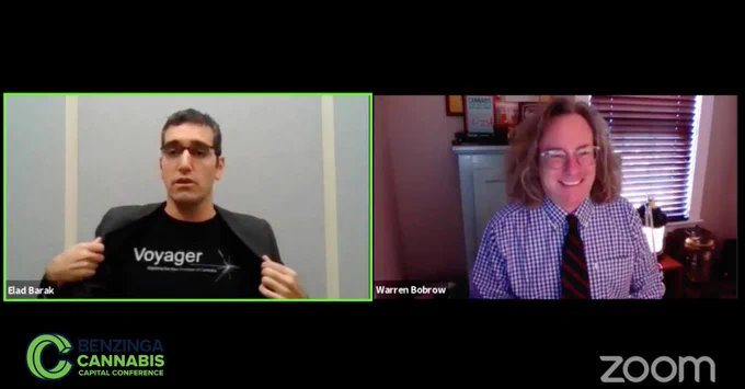 Benzinga Cannabis Capital Conference: Elad Barak, CEO of Voyager and Cannabis Alchemist and Writer, Warren Bobrow. 