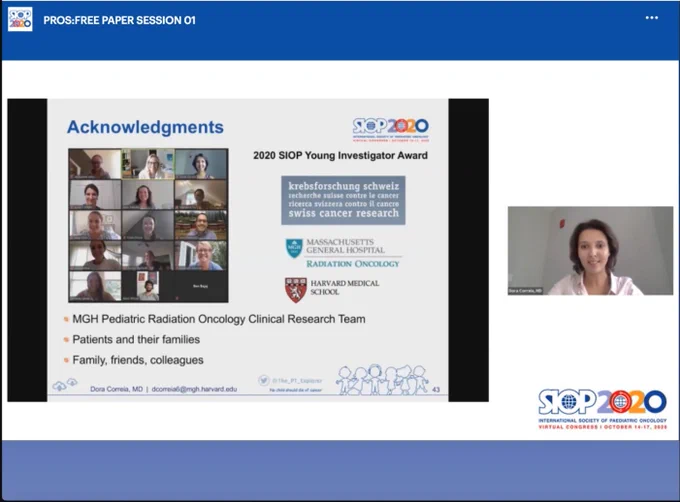 Acknowledgments for the 2020 SIOP Young Investigator Award oral presentation