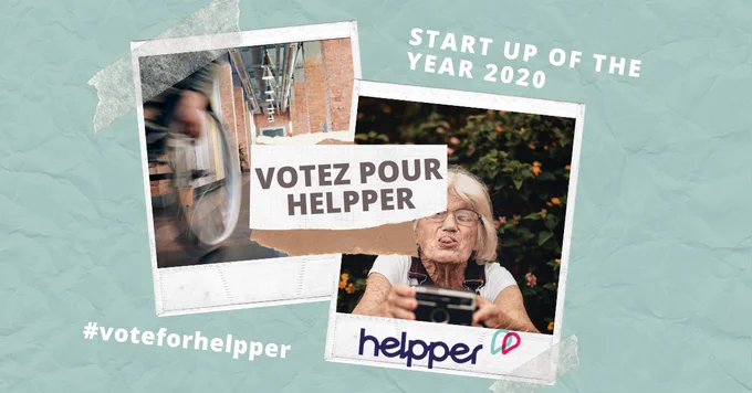 Invitation to vote for Helpper to become Startup of the year (FR)