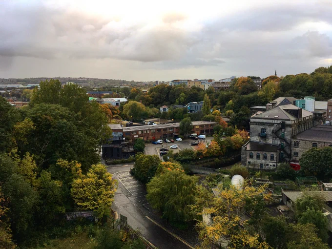 View of Ouseburn Valley from Byker Bridge