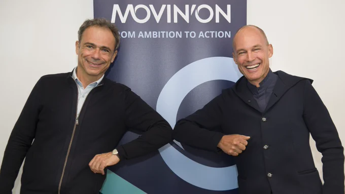 signing a partnership between Movin'on  and the Solar Impulse foundation to gather solutions to protect the environment.