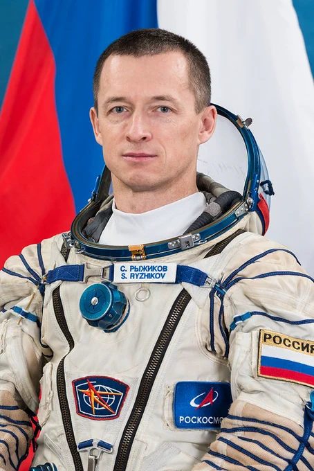 Expedition 64 commander Sergey Ryzhikov of Roscosmos