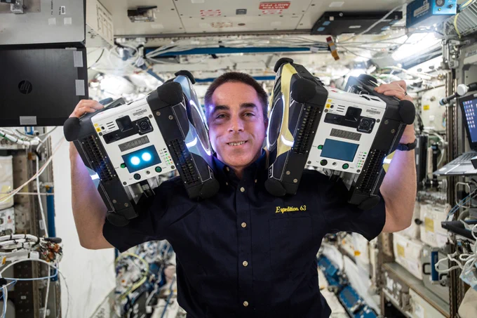 The astronauts and cosmonauts are not the only busy bees on the orbiting laboratory. The International Space Station is also abuzz with robotic assistants - Astrobees. Cassidy powered up two of three free-flying robots to perform readiness tests for an upcoming competition, the Kibo Robot Programming Challenge (Kibo-RPC). The Kibo-RPC gives students the chance to try out their own computer code on these autonomous robots. The robots are equipped with cameras and sensors to help with on-orbit operations such as monitoring, sampling, and other routine tasks to free up more critical science time.