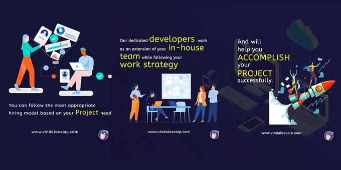 You can follow the most appropriate hiring model based on your project needs.
Our dedicated developers work as an extension of your in-house team while following your work strategy. 
And will help you accomplish your project successfully. 