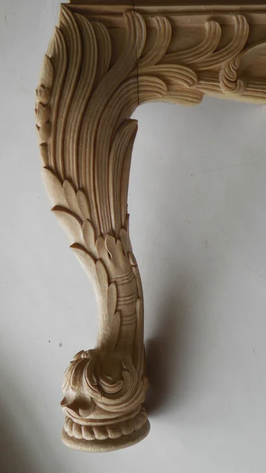hand carved furniture leg