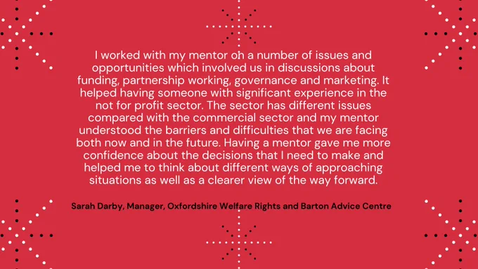 Sarah Darby on her Charity Mentors experience