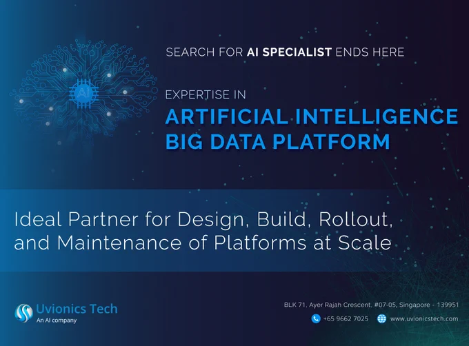 Uvionics Tech, the center of excellence in Artificial intelligence and blockchain serving global customers. We provide end-to-end big data-based AI solutions at scale from Conceptualization, Architecture, Development, Cybersecurity, and Go Live.