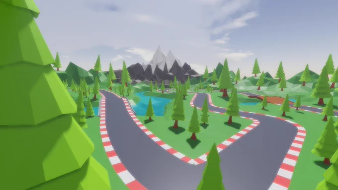 Maps modelled in blender, exported to Roblox studio. Screenshot taken in Roblox Studio.