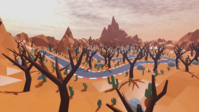 Maps modelled in blender, exported to Roblox studio. Screenshot taken in Roblox Studio.