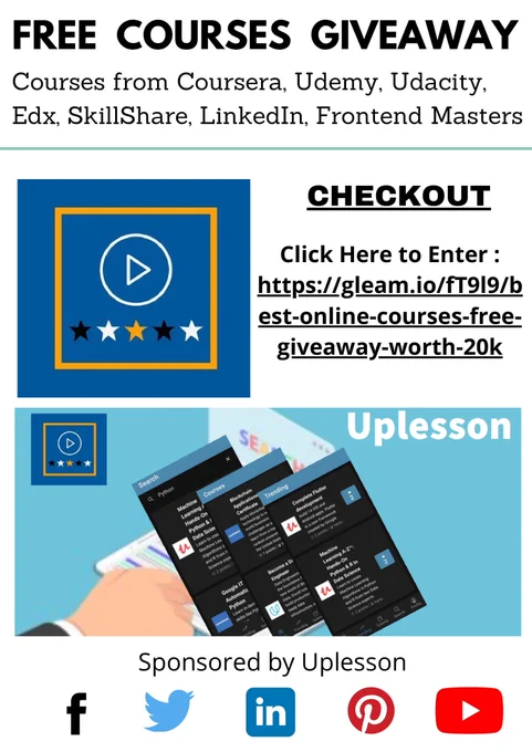 Uplesson Free Courses Giveaway