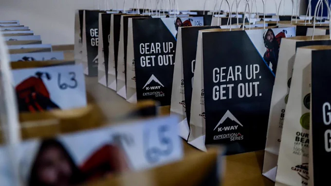 Goodie bags at registration