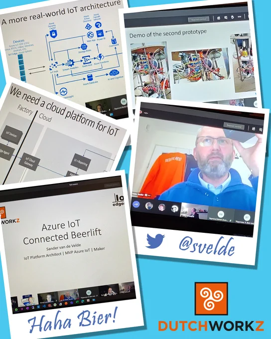 Gisteravond was er weer een mooie kennissessie bij DutchWorkz. Niemand minder dan @svelde nam ons mee in de wereld van Azure IoT.