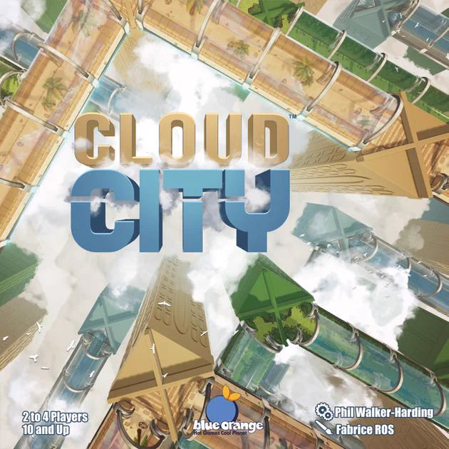 A picture of the box cover of the board game "Cloud City"