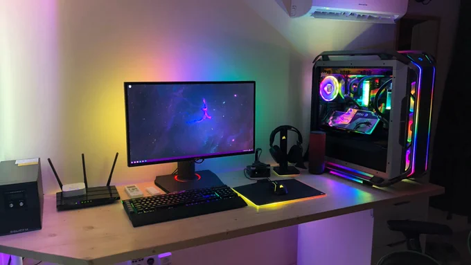 RGB gaming station