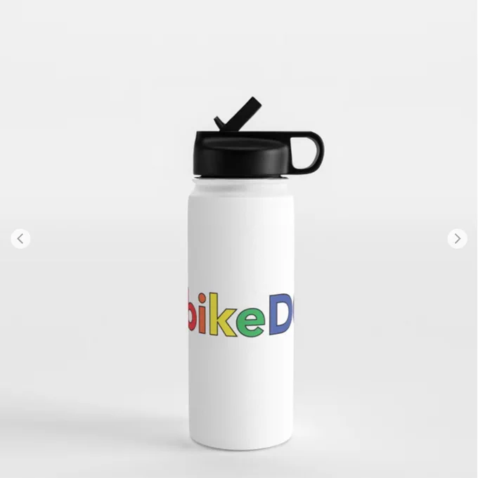 water bottle with rainbow #bikedc
