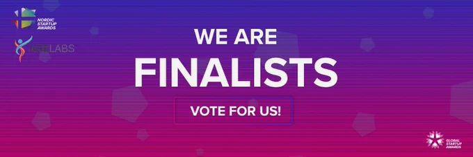 We are finalists in Nordic Startup Awards