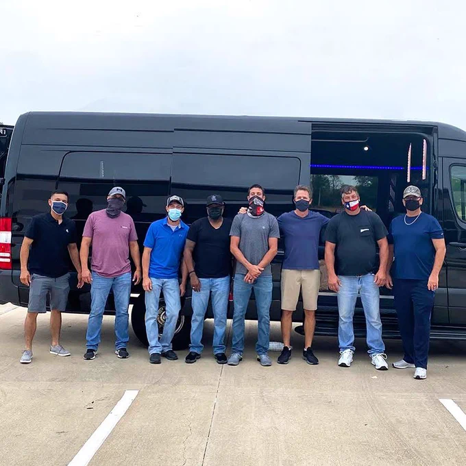 Humble Sign Co's Lead Sign Installers with Owner Bart Peterschick. Taking an adventure day around Houston, Texas