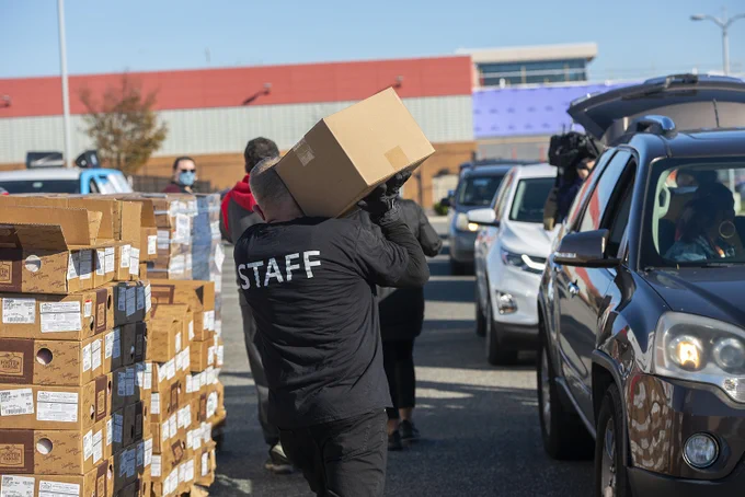 Thanks to The #SalvationArmyKrocCenter in Camden, we were able to partner together to meet the pandemic head on and deliver meals to families in need. 