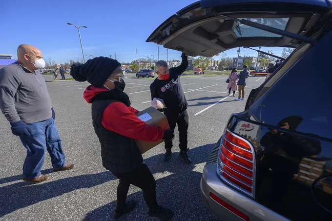 Thanks to The #SalvationArmyKrocCenter in Camden, we were able to partner together to meet the pandemic head on and deliver meals to families in need. 
