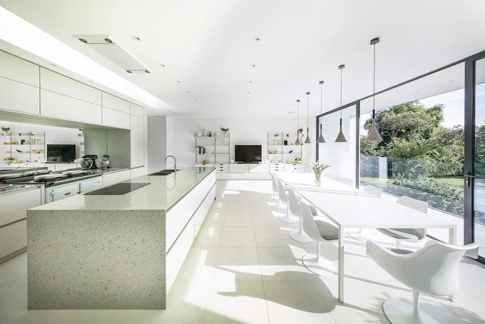 Latest @kitchenthinkUK #kitchencasestudy - @TheMyersTouch Matt Grey Kitchen for The Black House