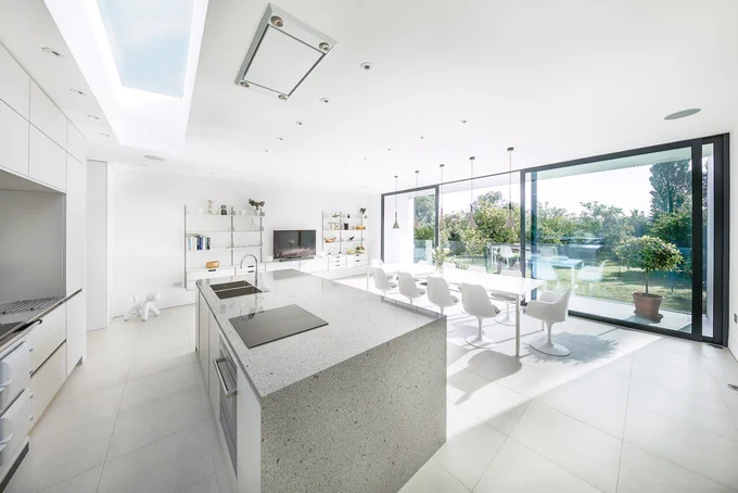 Latest @kitchenthinkUK #kitchencasestudy - @TheMyersTouch Matt Grey Kitchen for The Black House