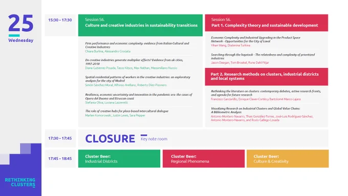 Closure Wednesday 25 17:30