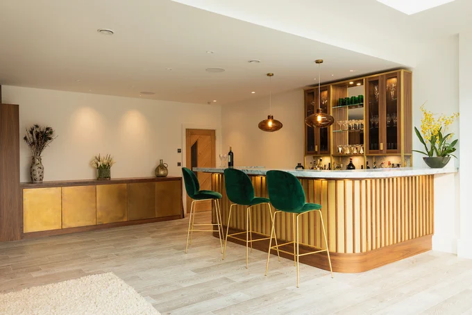 Latest @kitchenthinkUK #kitchencasestudy - Walnut and brass bespoke kitchen by @wearepapilio