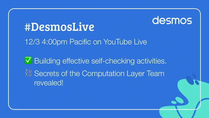 12/3 4PM Pacific. Building effective self-checking activities with Computation Layer.