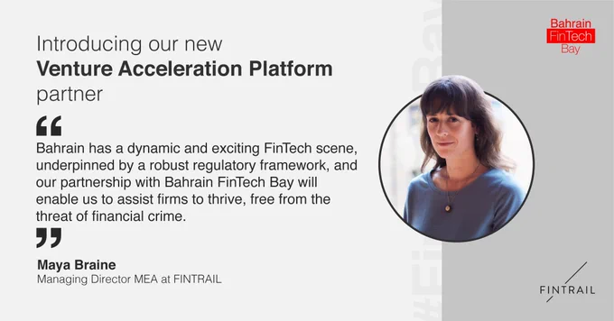 FINTRAIL | Financial Crime | Bahrain FinTech Bay | Venture Acceleration Platform (VAP) Middle East | MENA