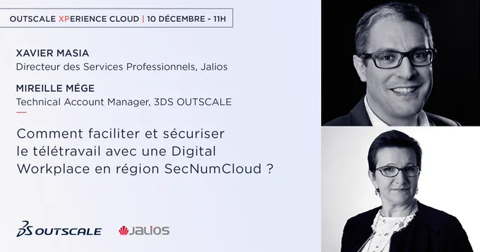 Webinar : Comment faciliter et sécuriser le télétravail avec une Digital Workplace en région SecNumCloud ? avec Jalios