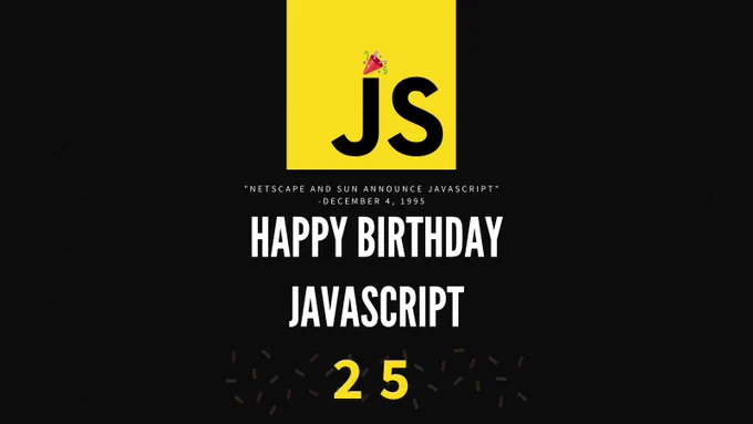 Happy 25th birthday to Javascript