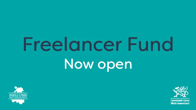 Freelancer Fund now open, with Welsh Government logo