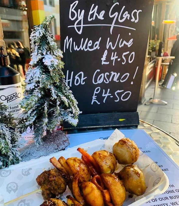 Knave’s kitchen festive skewers and mulled wine on sale