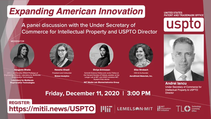 Picture of event speakers with date and time of event, Friday, December 11, 3pm ET.