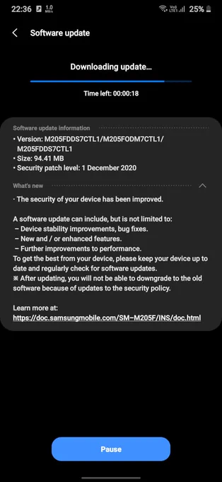 Samsung Galaxy M20 Security Patch Available ( December 2020)
#Samsung #GalaxyM20 #Android #Android10 #AndroidQ #OneUI2 #MustafaSanaul #Google