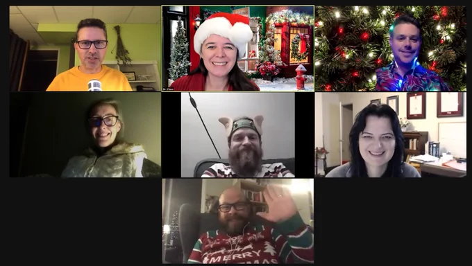 Zoom photo of UVic TIE Lab EdTech folks
