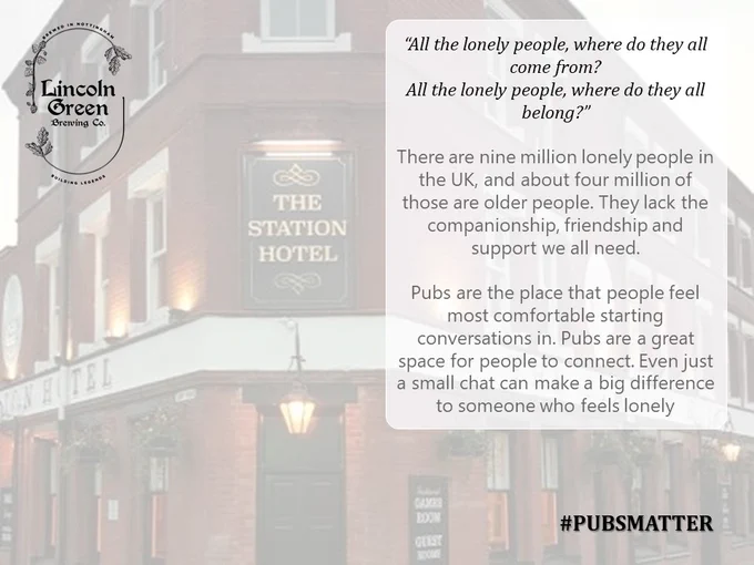 The Station Hotel, Hucknall campaigning for #PubsMatter #BackLocalBeer