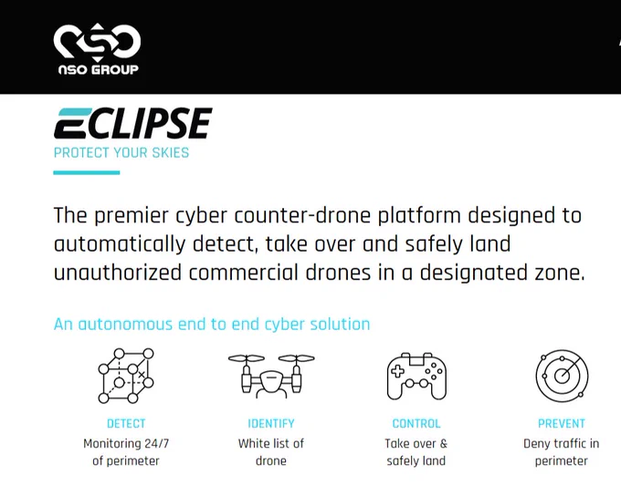 NSO Group #cuas #counterdrone #security - visit www.c-uas.systems for more resources 