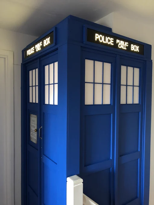 Blue TARDIS police box