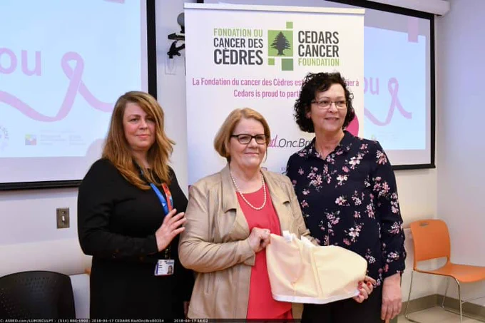 En novembre 2017, la Fondation CURE, a par l’intermédiaire de la Fondation du cancer des Cèdres, fait un dont de 75 000$, dont l’objectif est de contribuer au financement de la production du Rad.Onc.Bra à plus grande échelle pendant les trois prochaines années.