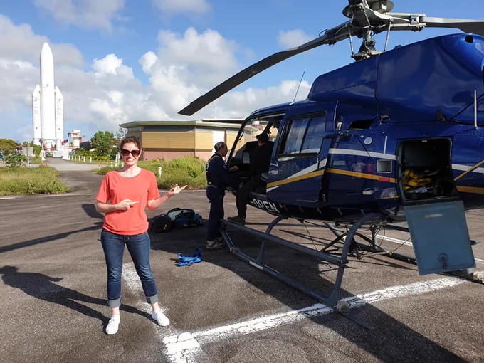 ESA WebTV team in Kourou