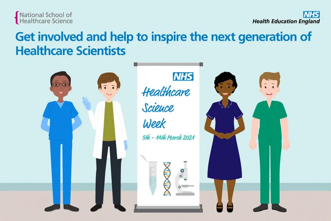 Image promoting Healthcare Science Week 2021