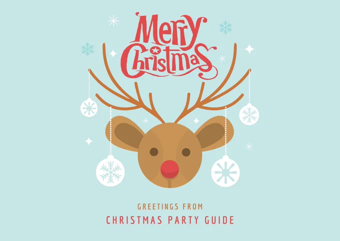 Deer And Christmas Balls Greeting Card.png