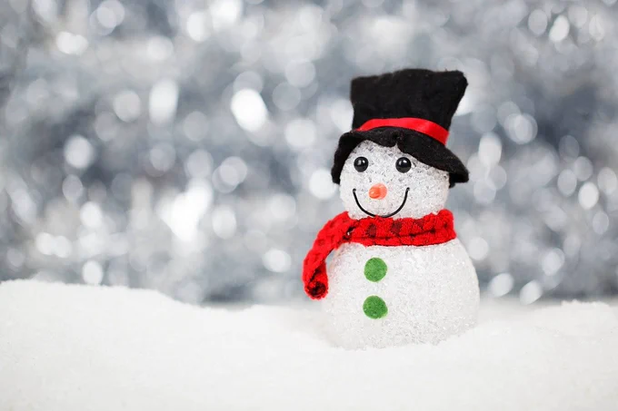 christmas, snow, snowman