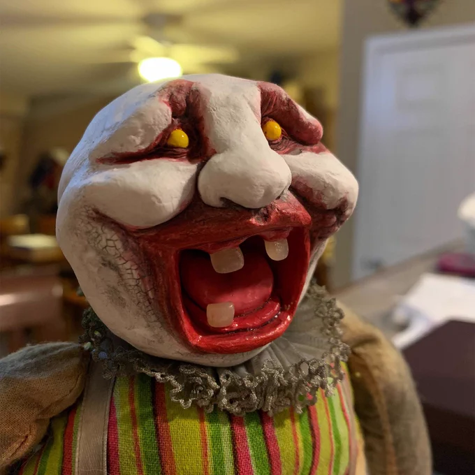 an immaculate dropsy doll, crafted with intense love. the teeth are real (to me)