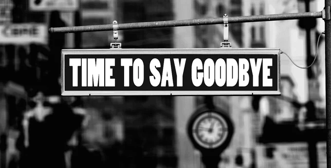 farewell, say goodbye, bye