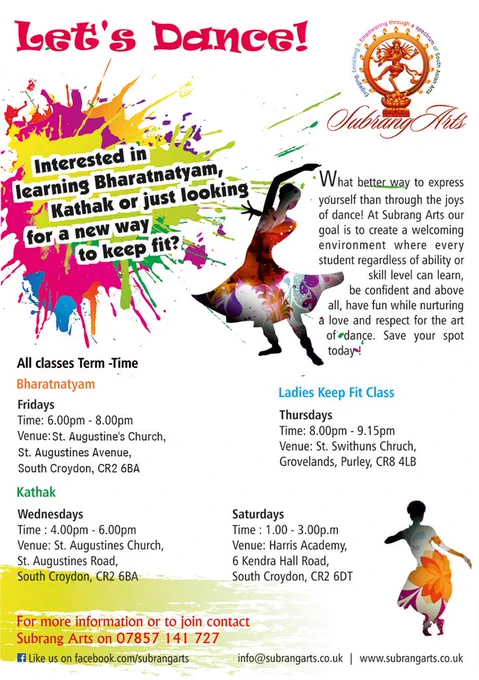 New term time table. All those living in Croydon and surrounding areas are most welcome to join!