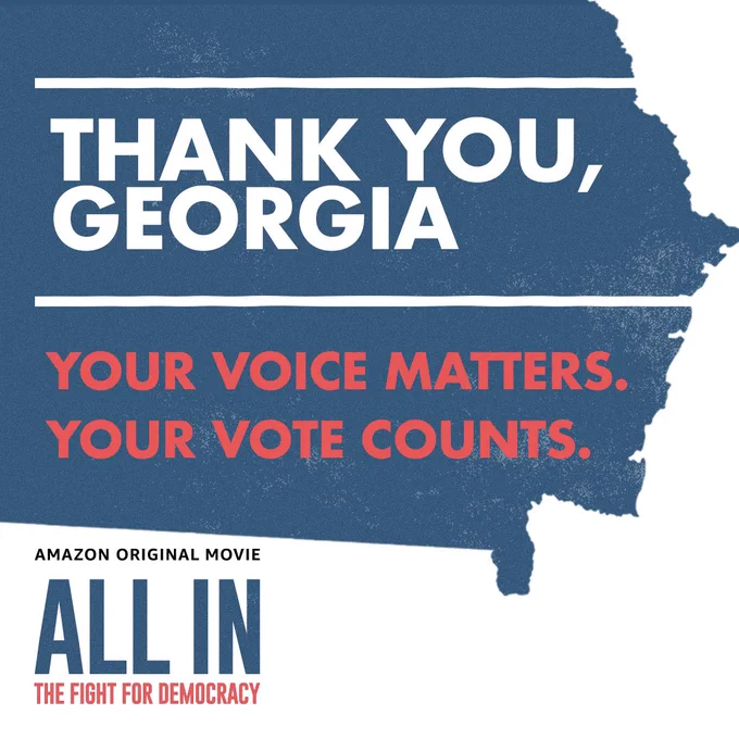 Thank you, Georgia. Your voice matters. Your vote counts.